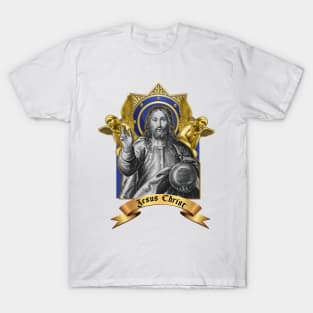 Christ with angels the heavenly glow T-Shirt